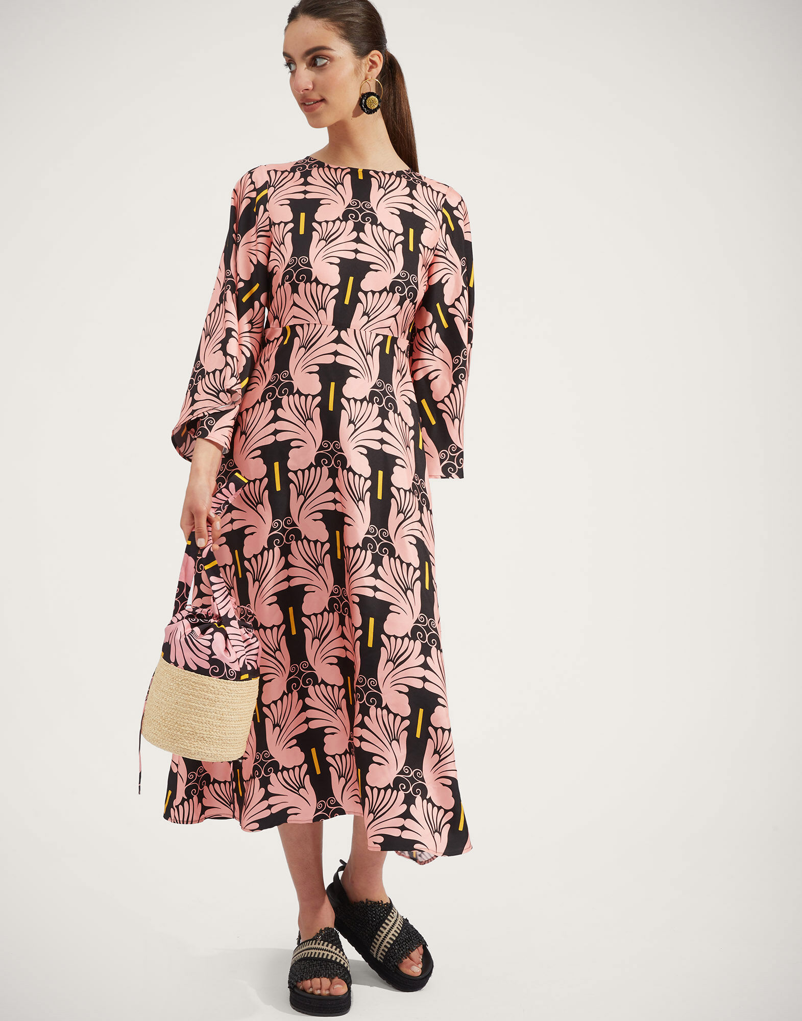 La DoubleJ Sorella Dress Ali Rosa DRE0179SIL001WIG0010