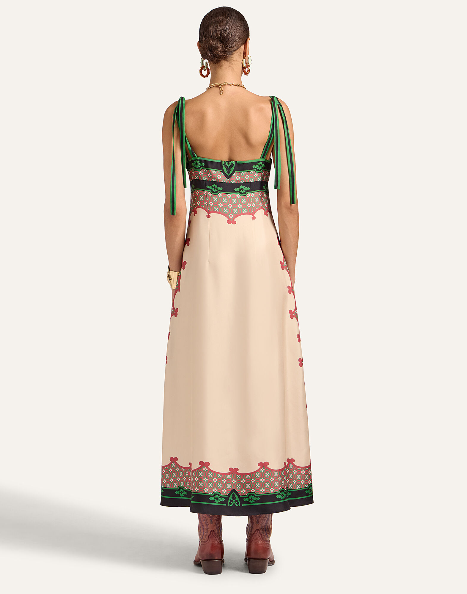 La DoubleJ La Favorita Dress Mariposa Plac&eacute;e Ivory DRE0764SIL017MAR07WH04