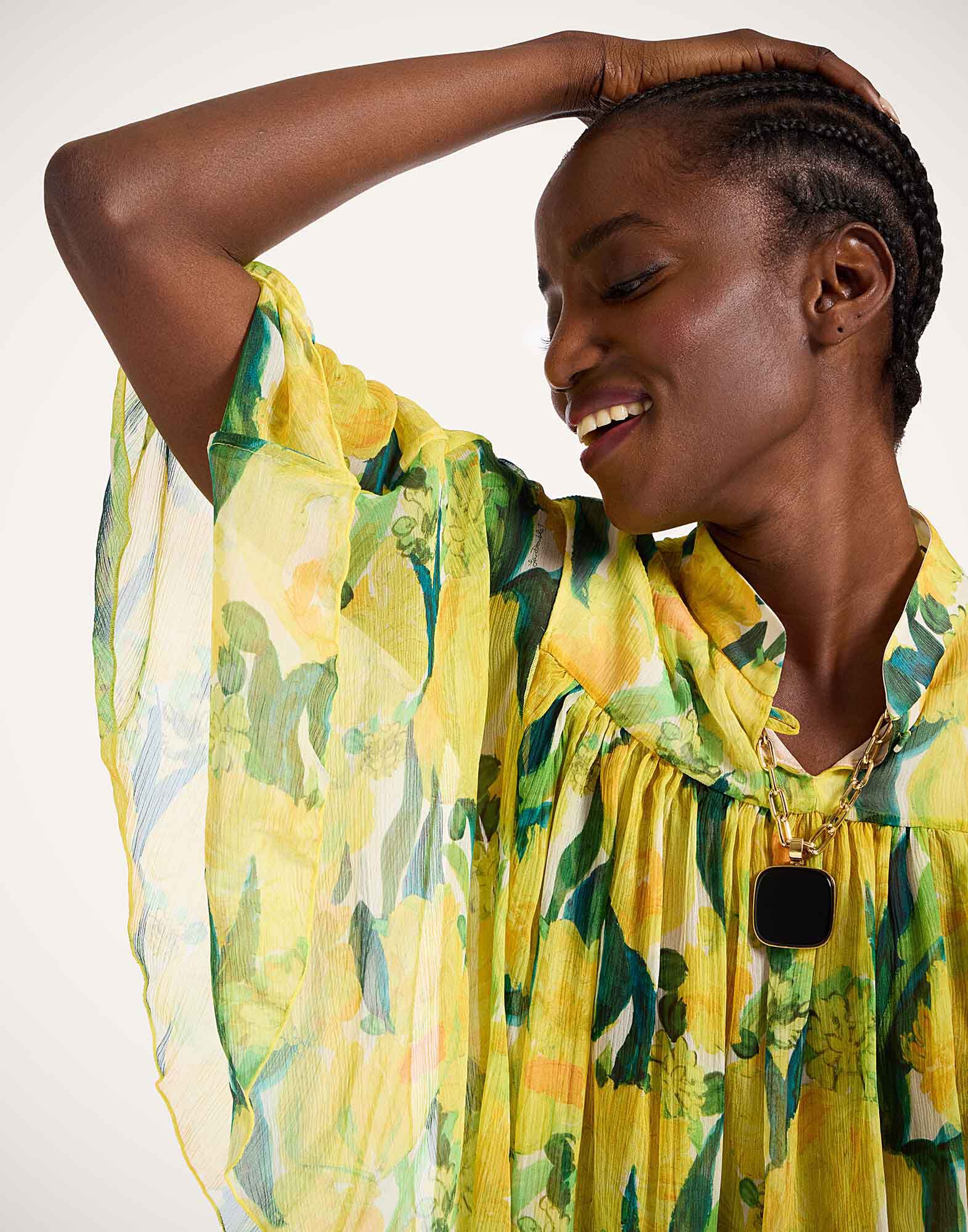 La DoubleJ Frapp&eacute; Top Zesty Yellow TOP0154CRE009ZES01YE02