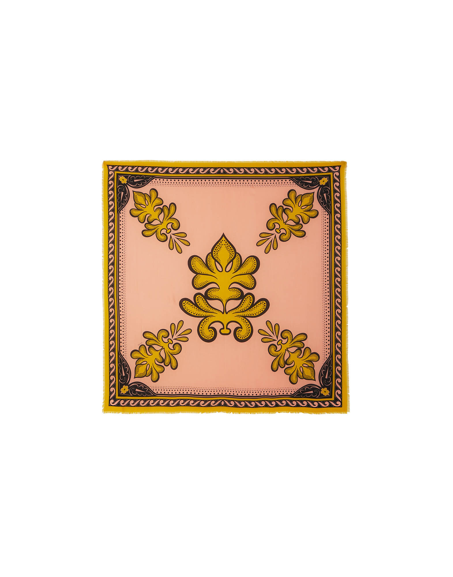 La DoubleJ Foulard 140 Herald Fuchsia SCA0060MOS001ALD01PI03