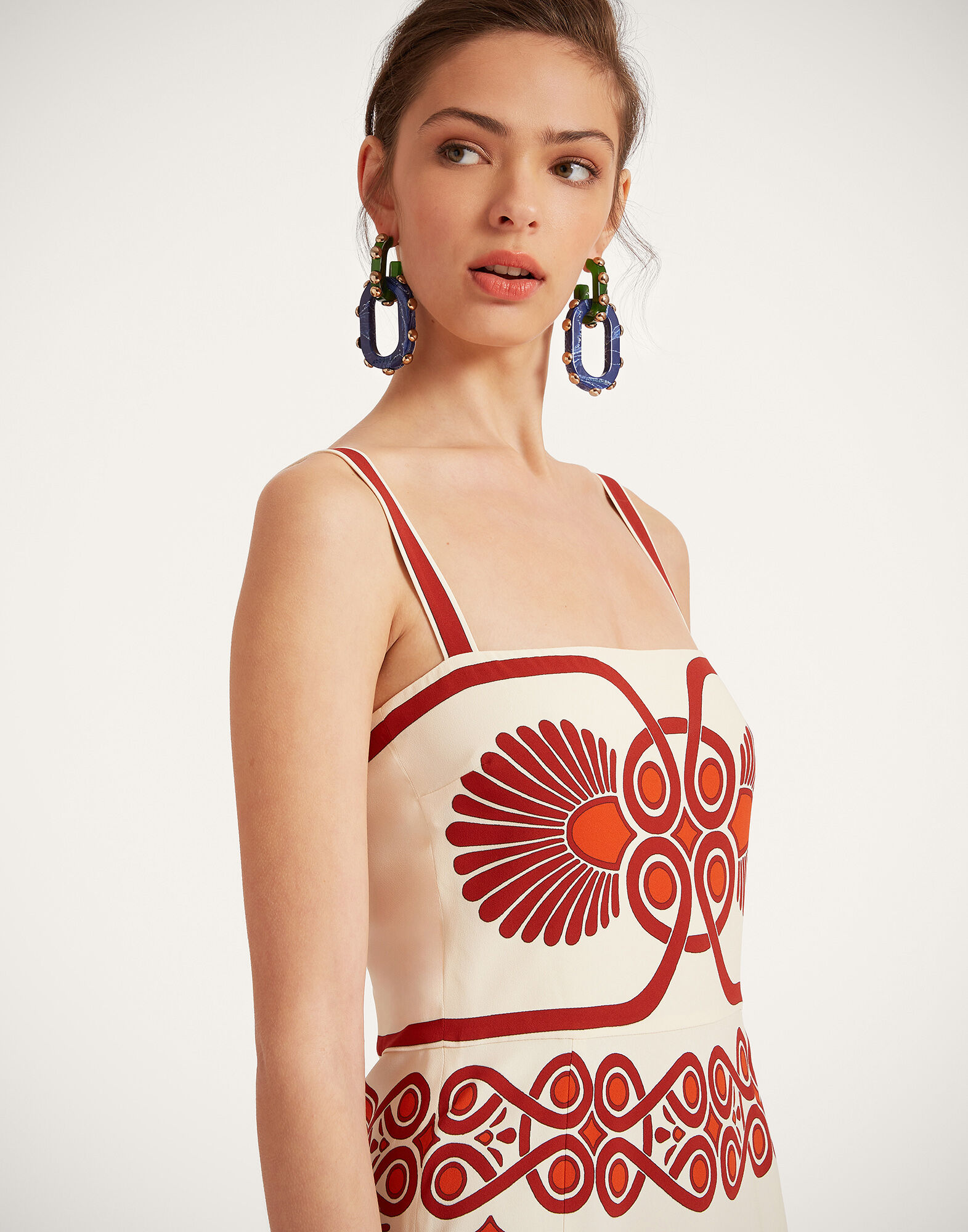 La DoubleJ Buy Me A Martini Dress Medallion Plac&eacute;e Cream DRE0673VIS011MED01WH03