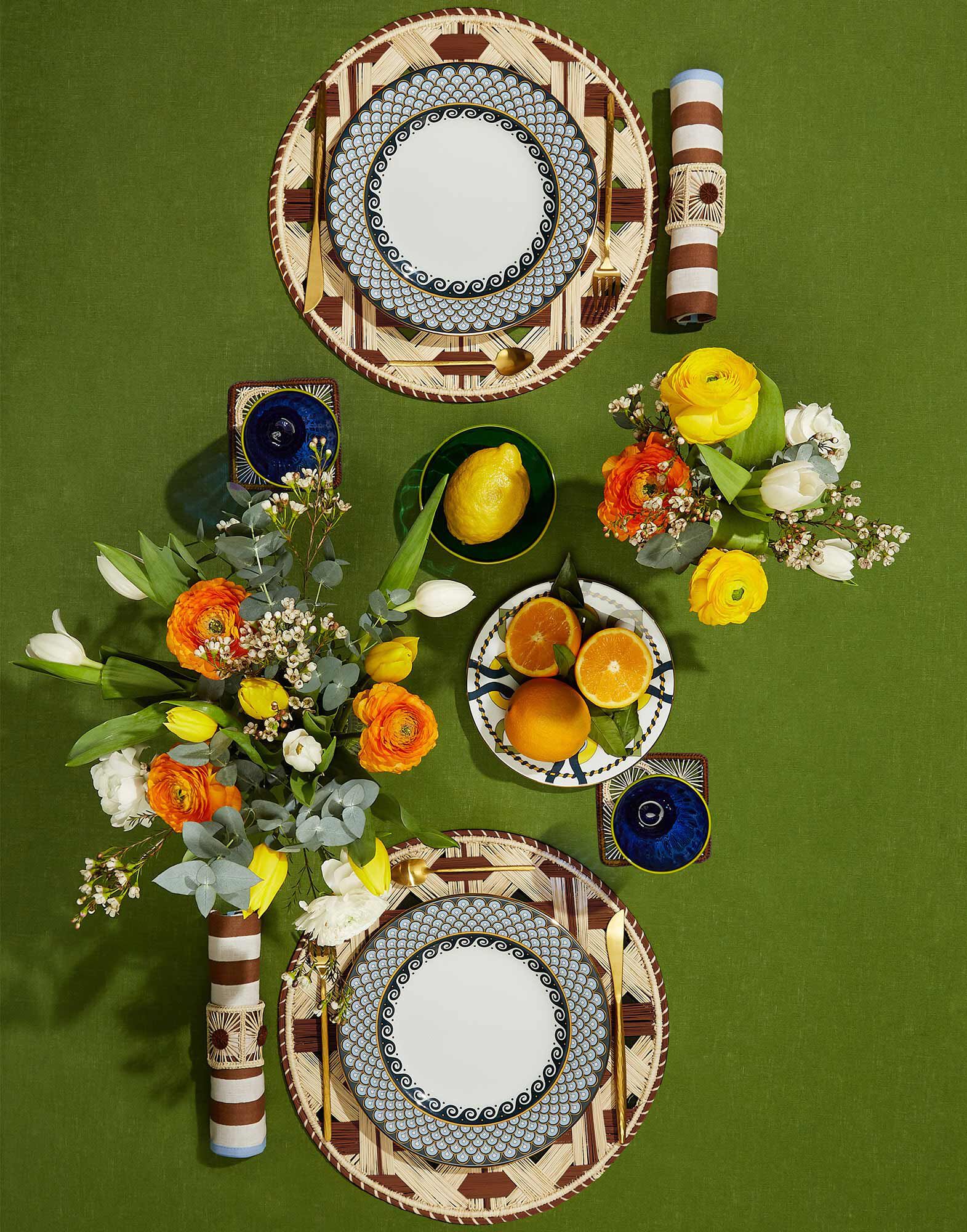 La DoubleJ Napkin Rings Set Of 4 Mixed RNG0003RAF007MIX0004