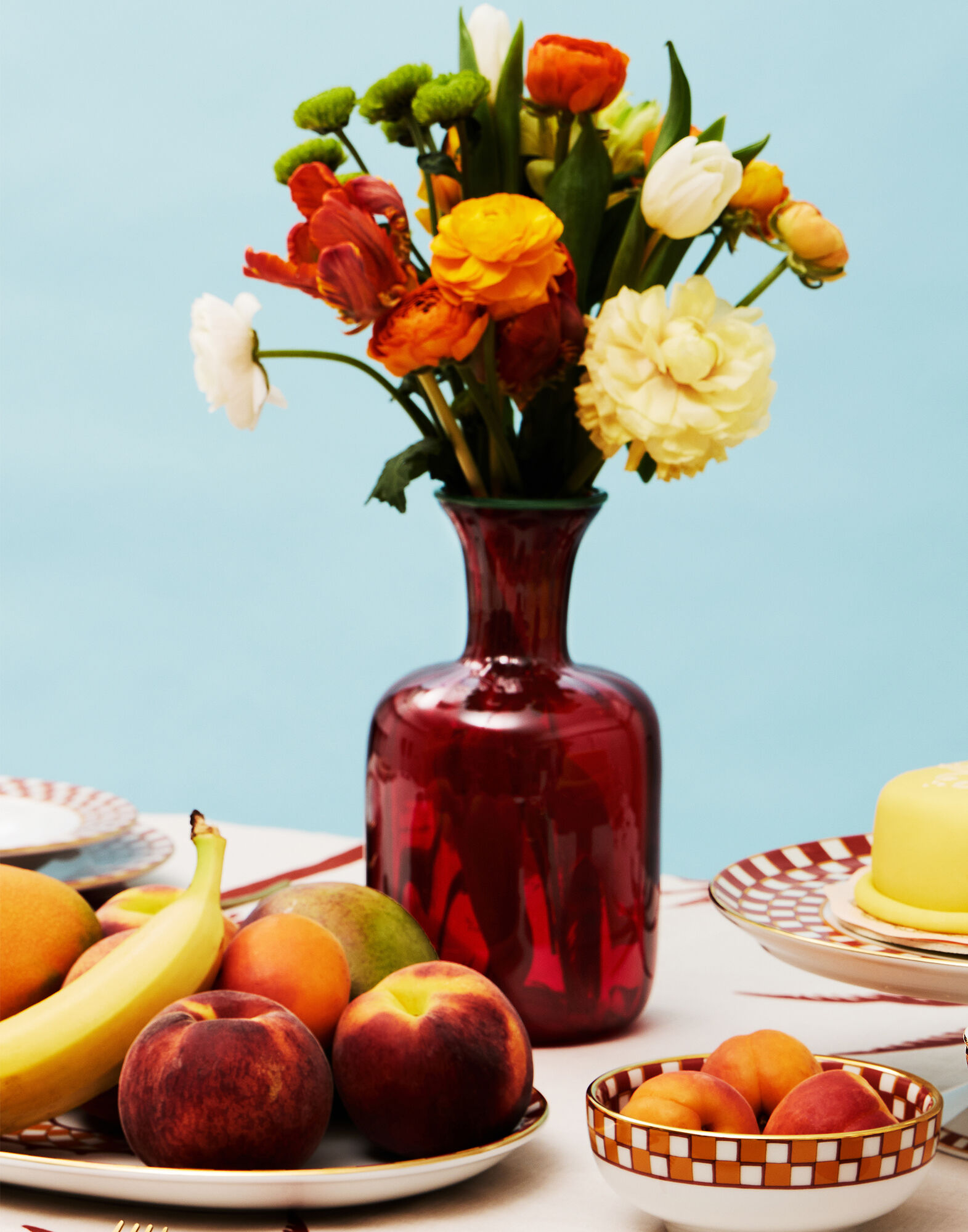 La DoubleJ Oval Platter Apollo Brick PLA0002CER001APL01RE06