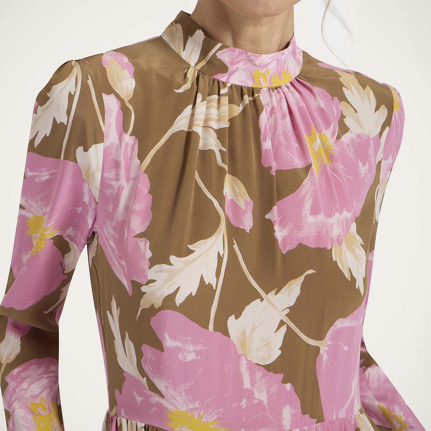 La Doublej La Double J Visconti Dress In Sylph Khaki