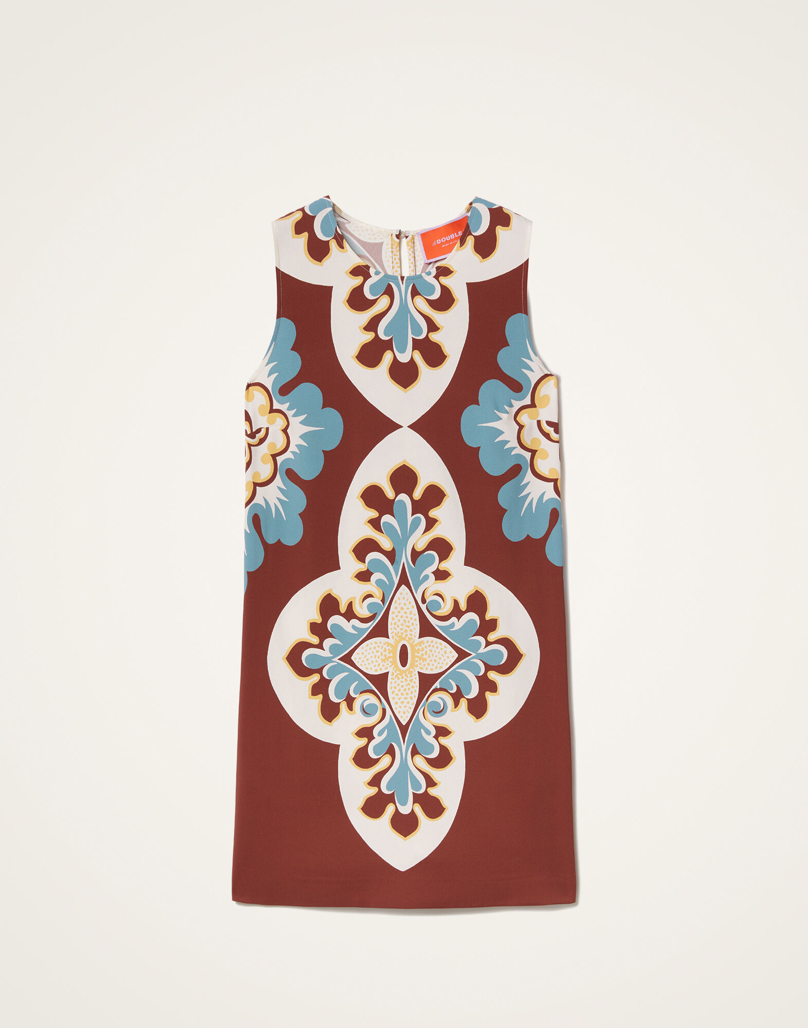 La DoubleJ Stretch Tunic Palazzo Plac&eacute;e Chocolate DRE0758VIS011PAL08BR07