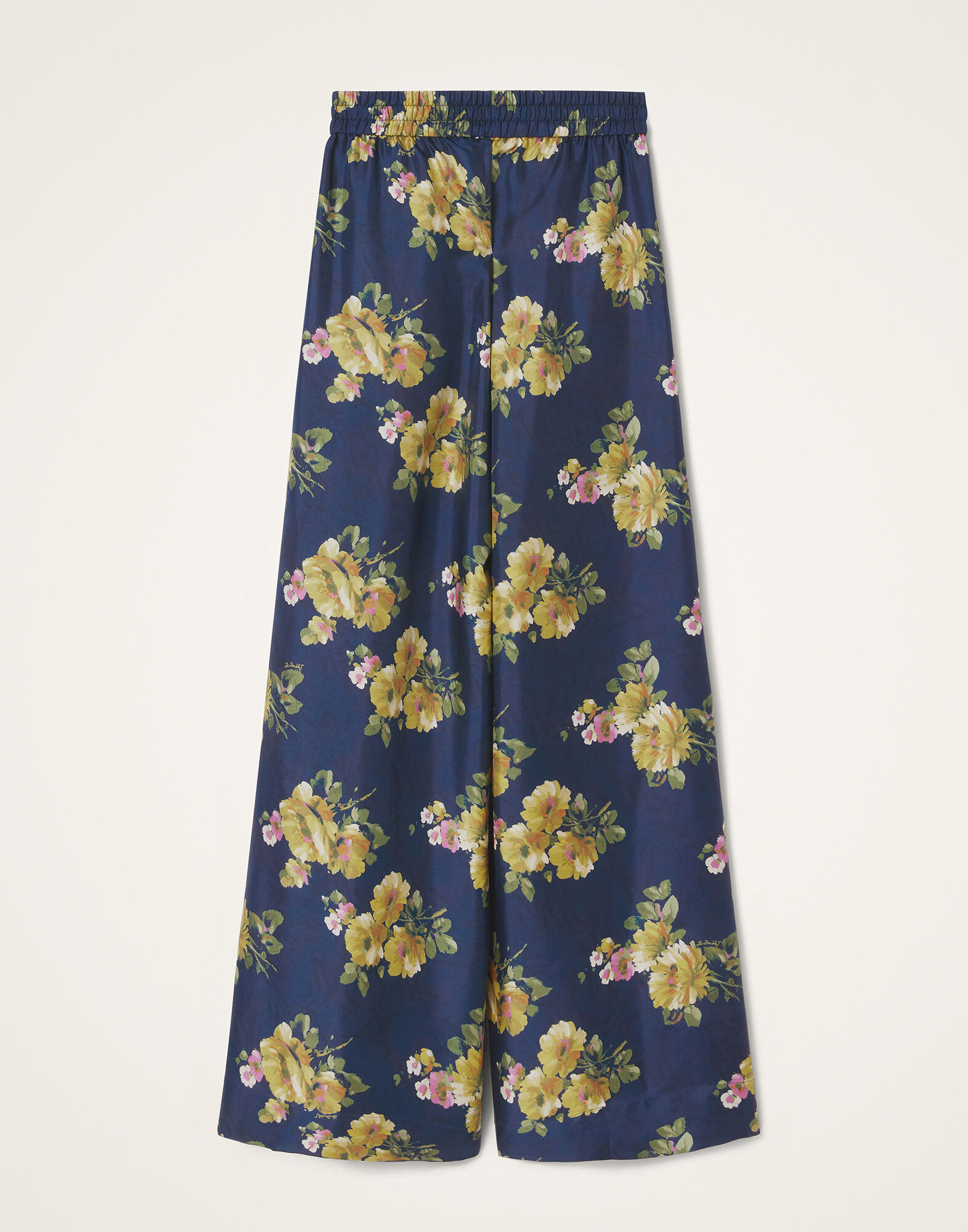 La DoubleJ Palazzo Pants Riptide Midnight Blue TRO0003SIL001RIP01BU04