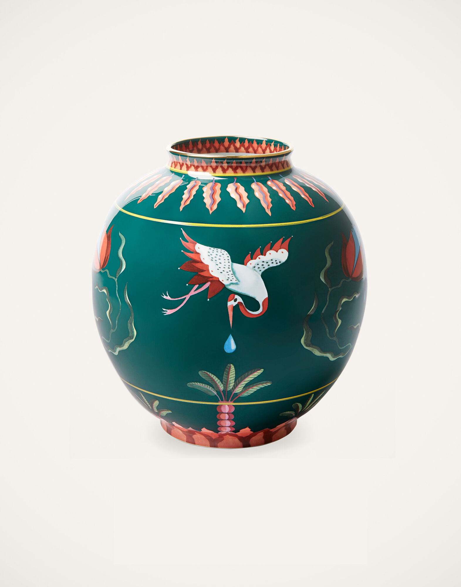 La DoubleJ Bubble Vase Spirit Stork VAS0003CER001HLE0009