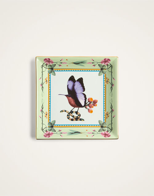 La DoubleJ Trinket Tray Butterbird Salvia TRI0007CER001BTB01GR06