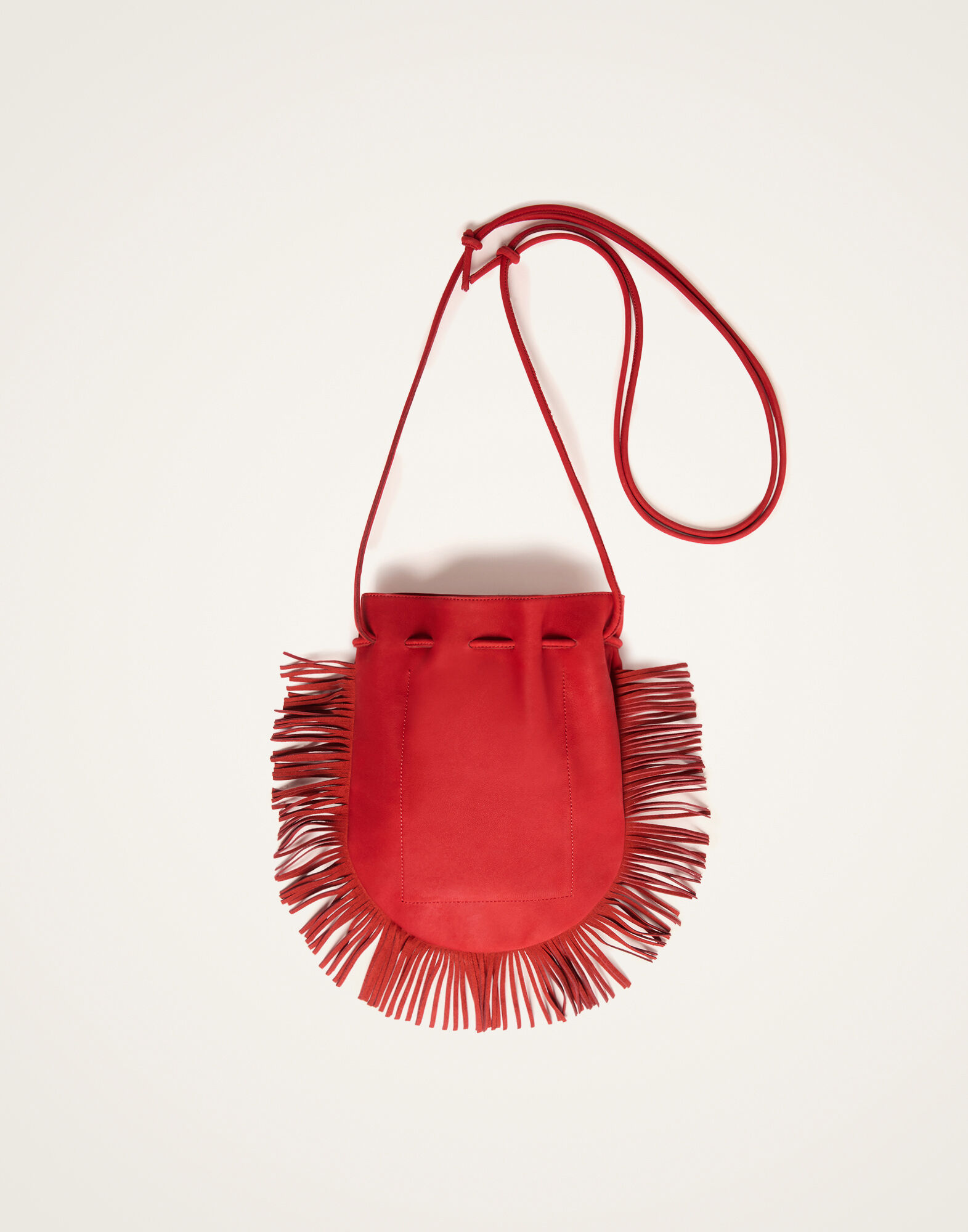 La DoubleJ Big Power Pouch Solid Red BAG0088LEA016SOLIDRE01