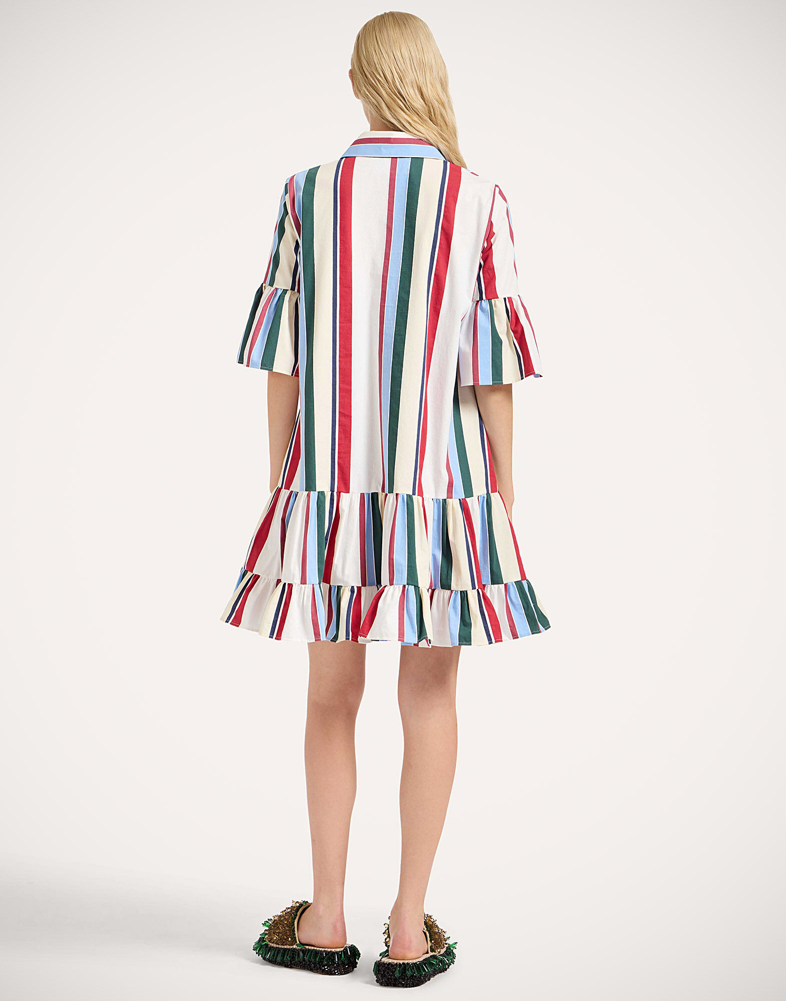 La DoubleJ Choux Dress Stripes Multicolor DRE0193JCQ106STR05MU01