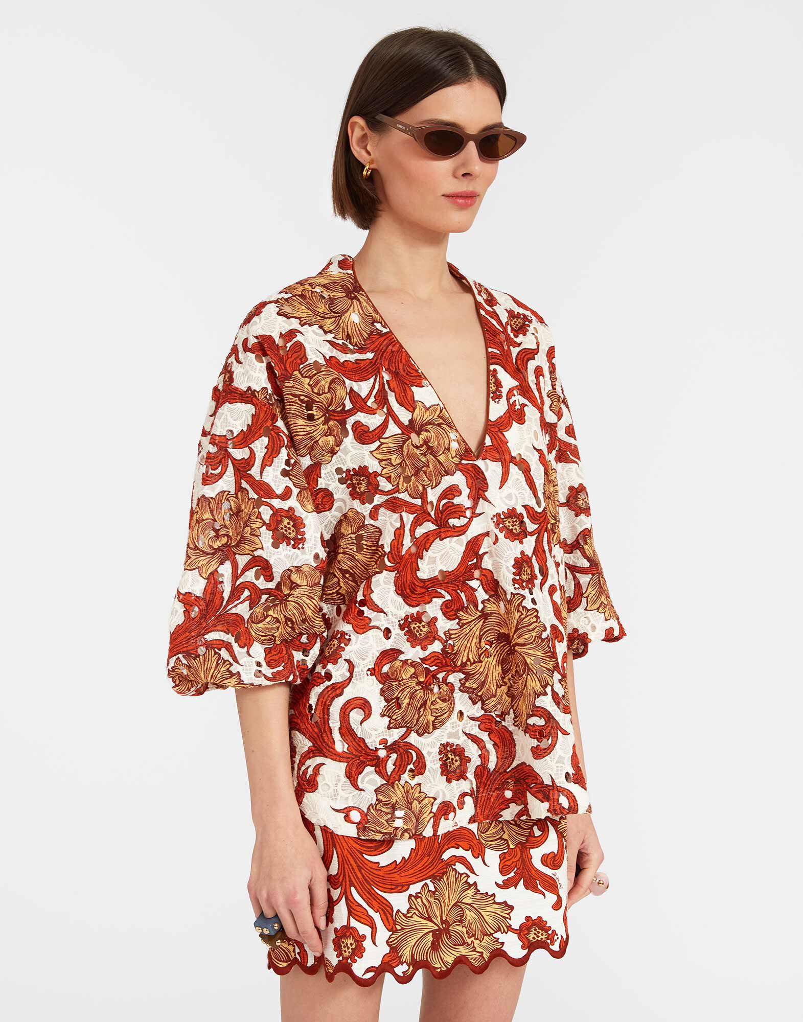 La DoubleJ Jackie Shirt Reef White SHI0093EMB031REE01WH01