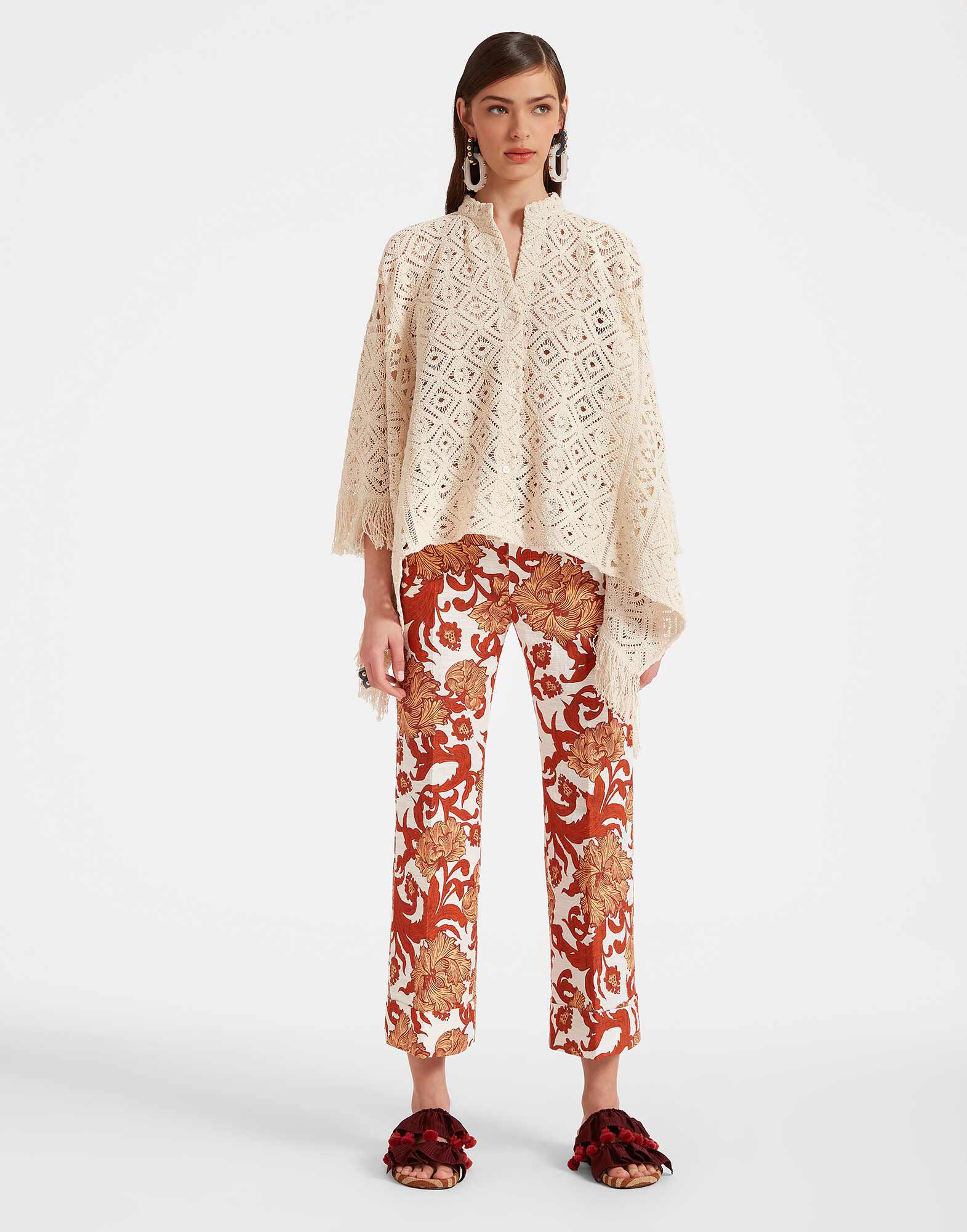 La DoubleJ Hendrix Pants Reef White TRO0014COT005REE01WH01