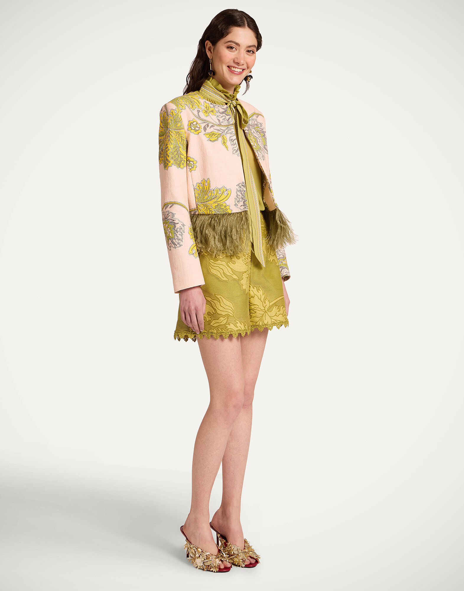La DoubleJ Bijoux Jacket Swathe Pink JAC0196COT005SWA01PI01
