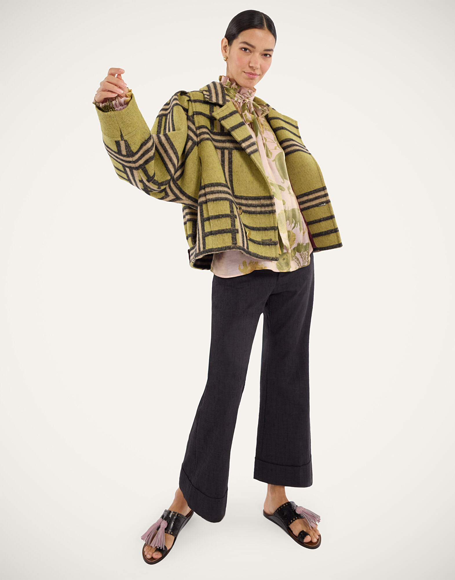 La DoubleJ Hendrix Pants Solid Black TRO0014COT005SOLIDBL01