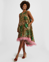 La DoubleJ La Scala High Dress &#40;With Feathers&#41; Anemone Pink DRE0211COT005ANE02GR05