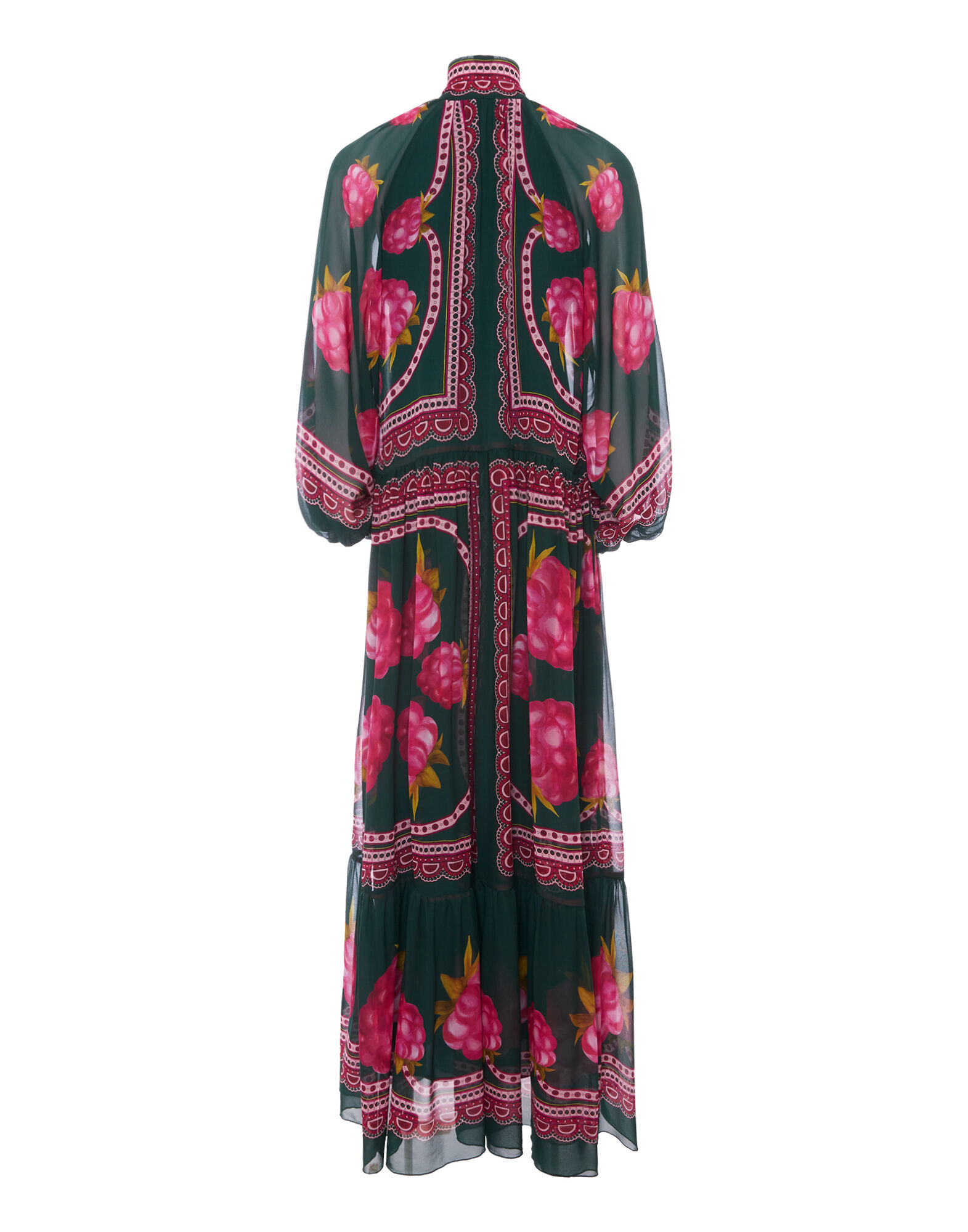 La DoubleJ Athena Dress Lampone Plac&eacute;e Emerald DRE0618SIL014FMB06GR04