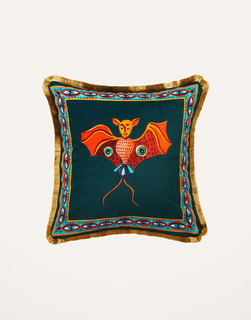 La DoubleJ Velvet Cushion (48X48) Bat CUS0012VEL001HLE0017