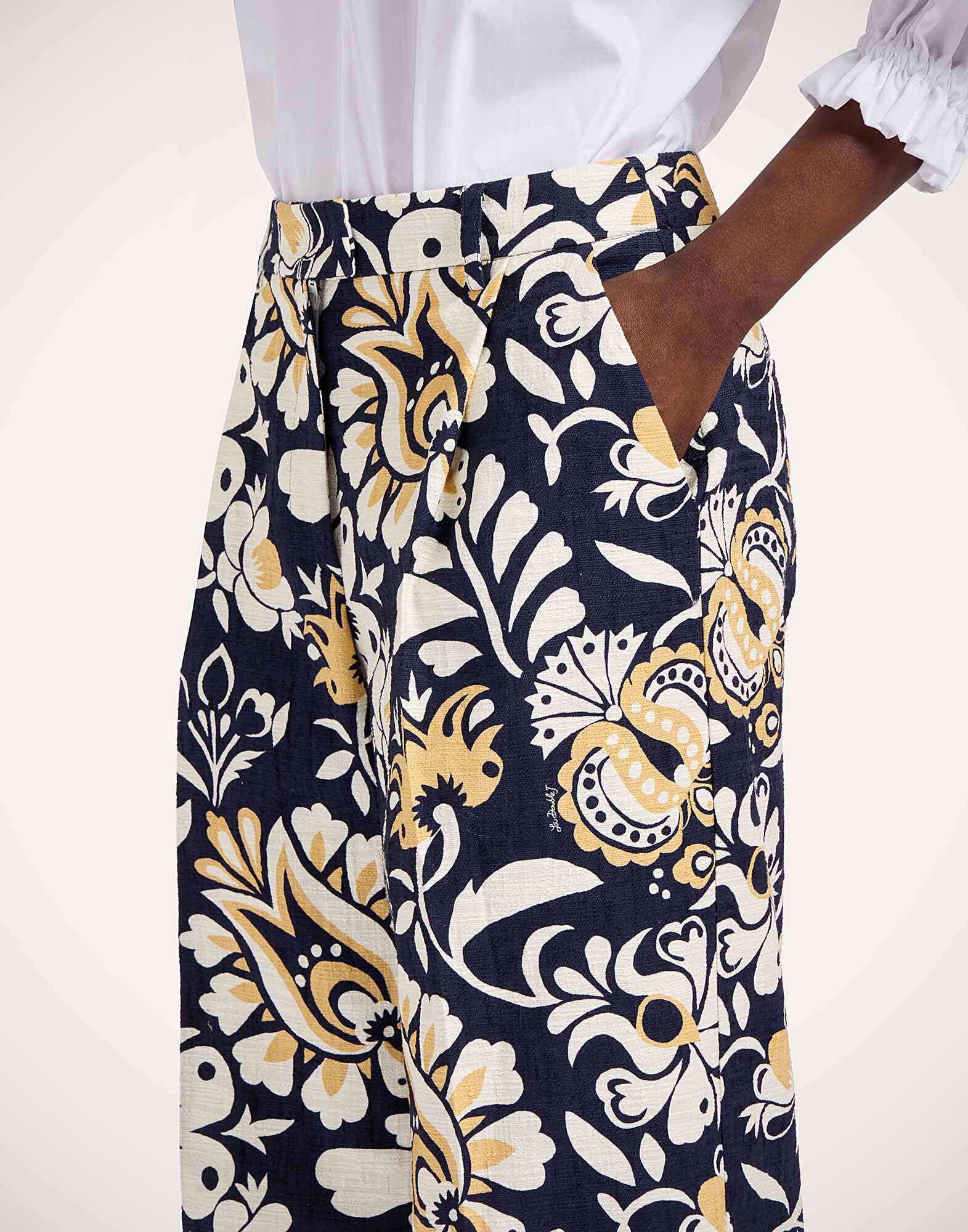 La DoubleJ Loose Pants Selva Blue TRO0135COT005SEL06BU03