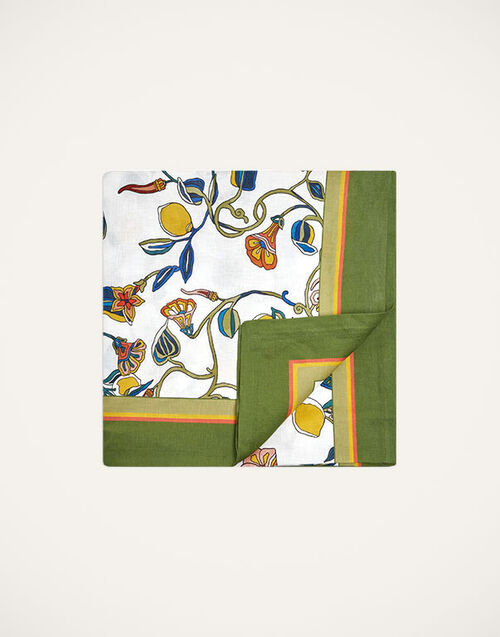 La DoubleJ Large Tablecloth Borboni White TBC0003LIN001BRN0005