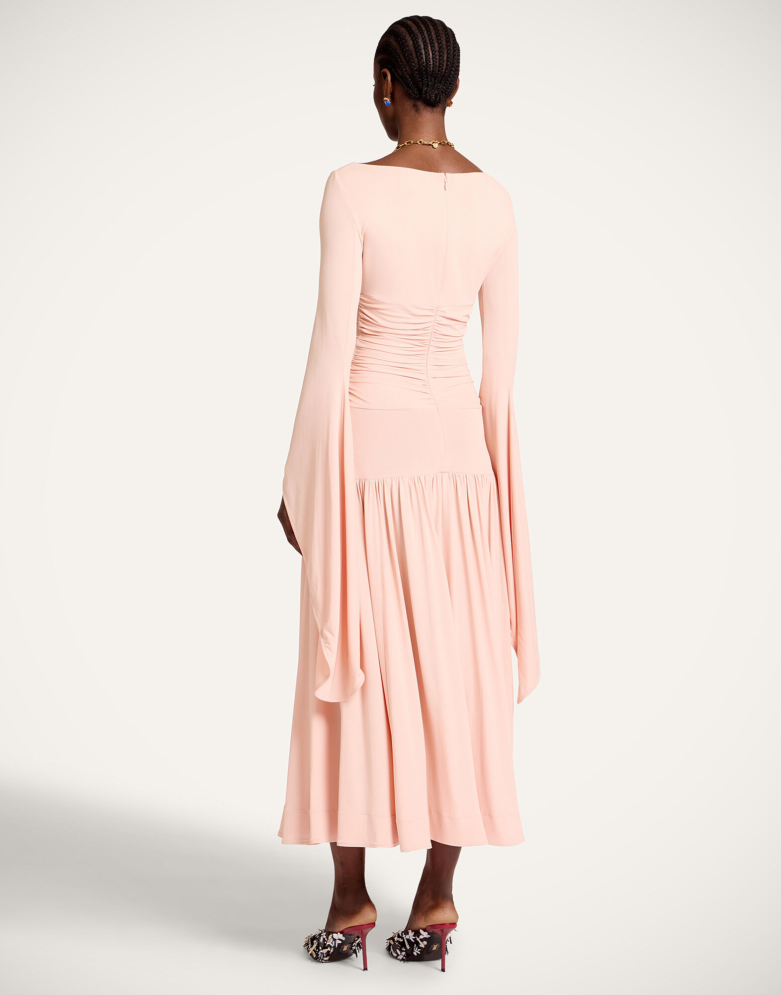 La DoubleJ Sublime Dress Solid Peach DRE1026JER074SOLIDOR08