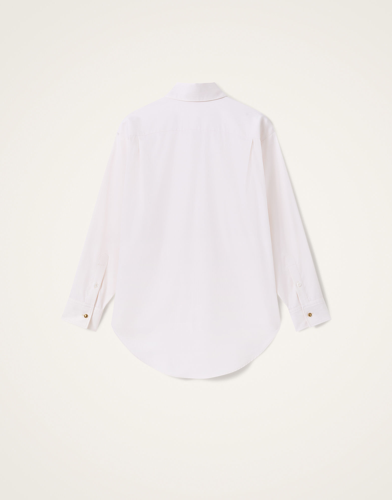 La DoubleJ Long Sleeves Club Shirt Solid Ecru SHI0180COT100SOLIDBR05