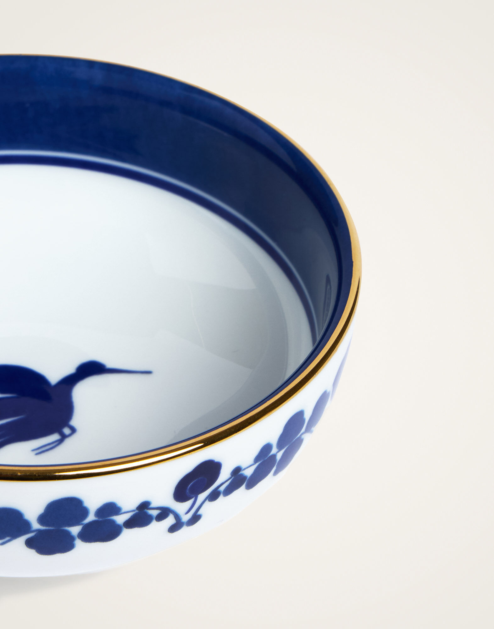 La DoubleJ Snack Bowl Set Of 2 Wildbird Blue BWT0004CER001BIR01BU03