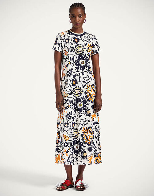 La DoubleJ Sporty Swing Dress Selva White DRE0247JER002SEL06WH01