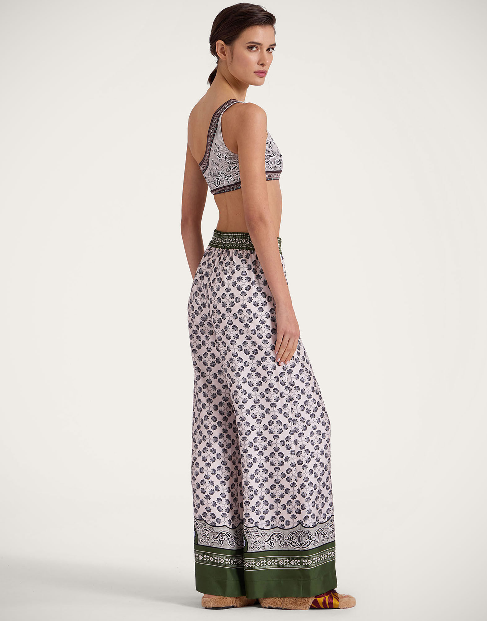 La DoubleJ Foulard Shirt Mirage Plac&eacute;e Green SHI0059SIL006AGE01GR02