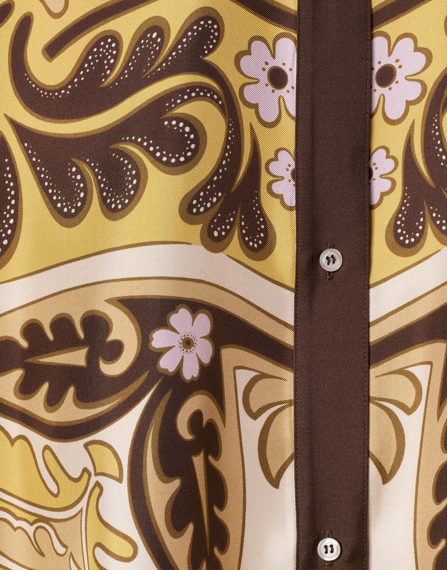 La DoubleJ Foulard Shirt Spells Plac&eacute;e Yellow SHI0059SIL006SPE01YE02