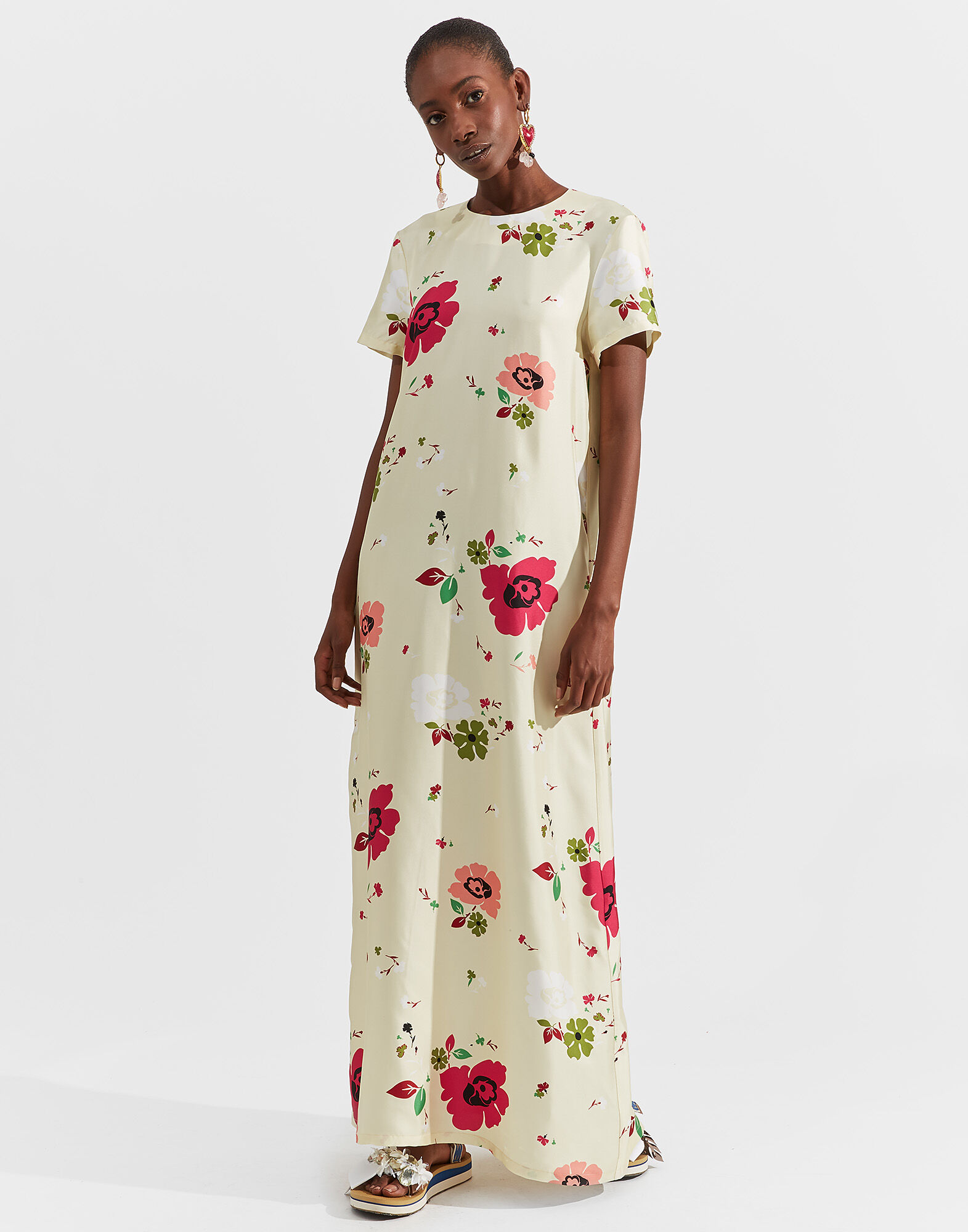 LaDoubleJ Swing Dress Giardino DRE0001SIL001GIA0001