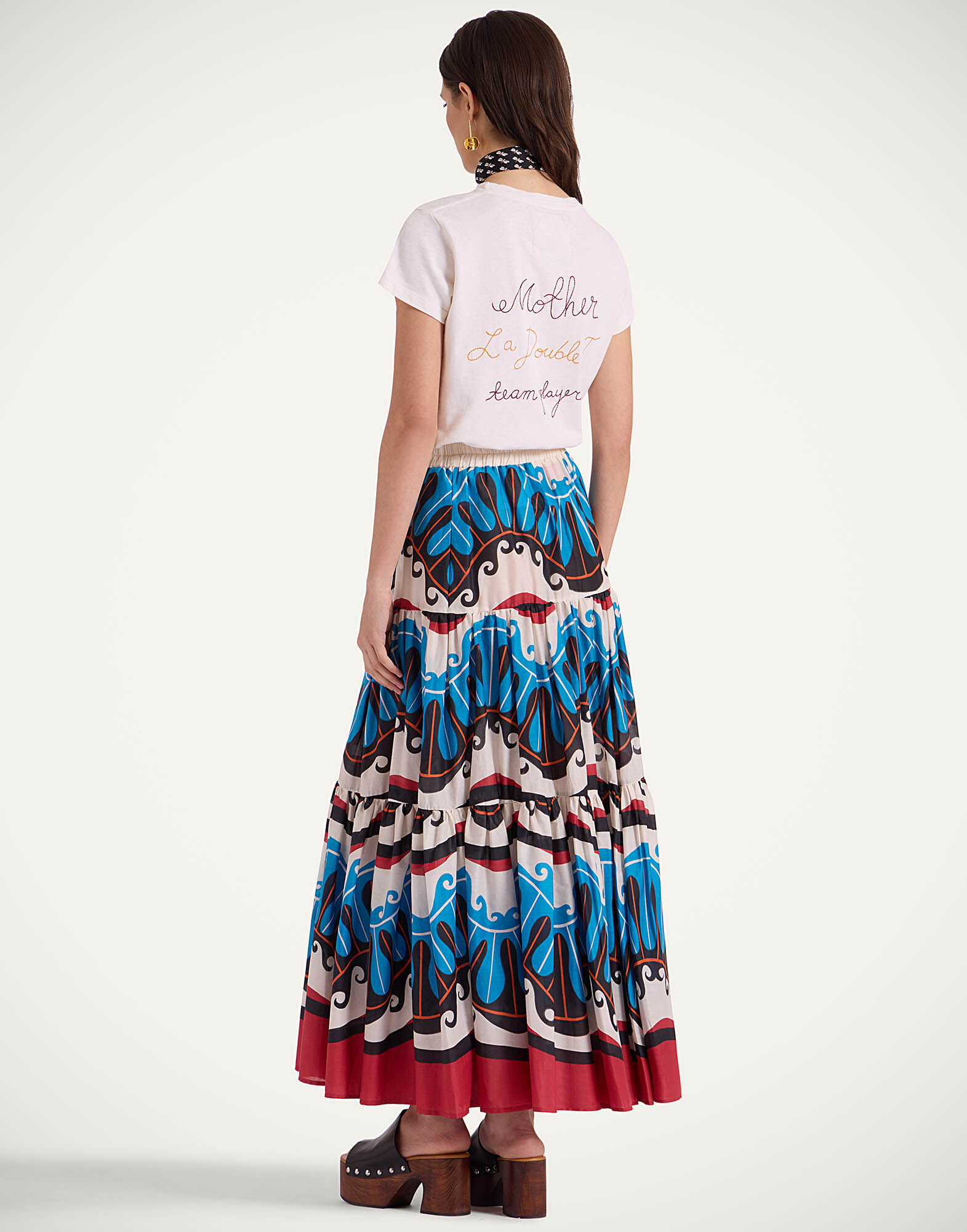 La DoubleJ Big Skirt Pacific Blue Petrol SKI0001COT003PCF02BU05