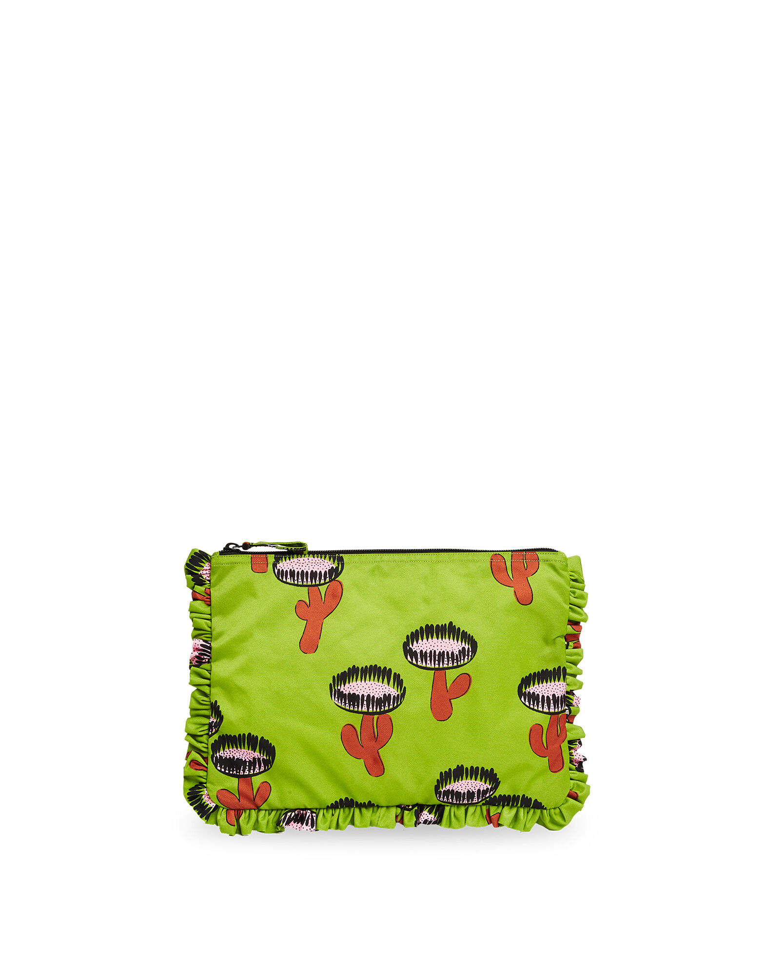 LaDoubleJ Hand Pochette Chirpy Cactus Verde BAG0002NYL001CHI0002