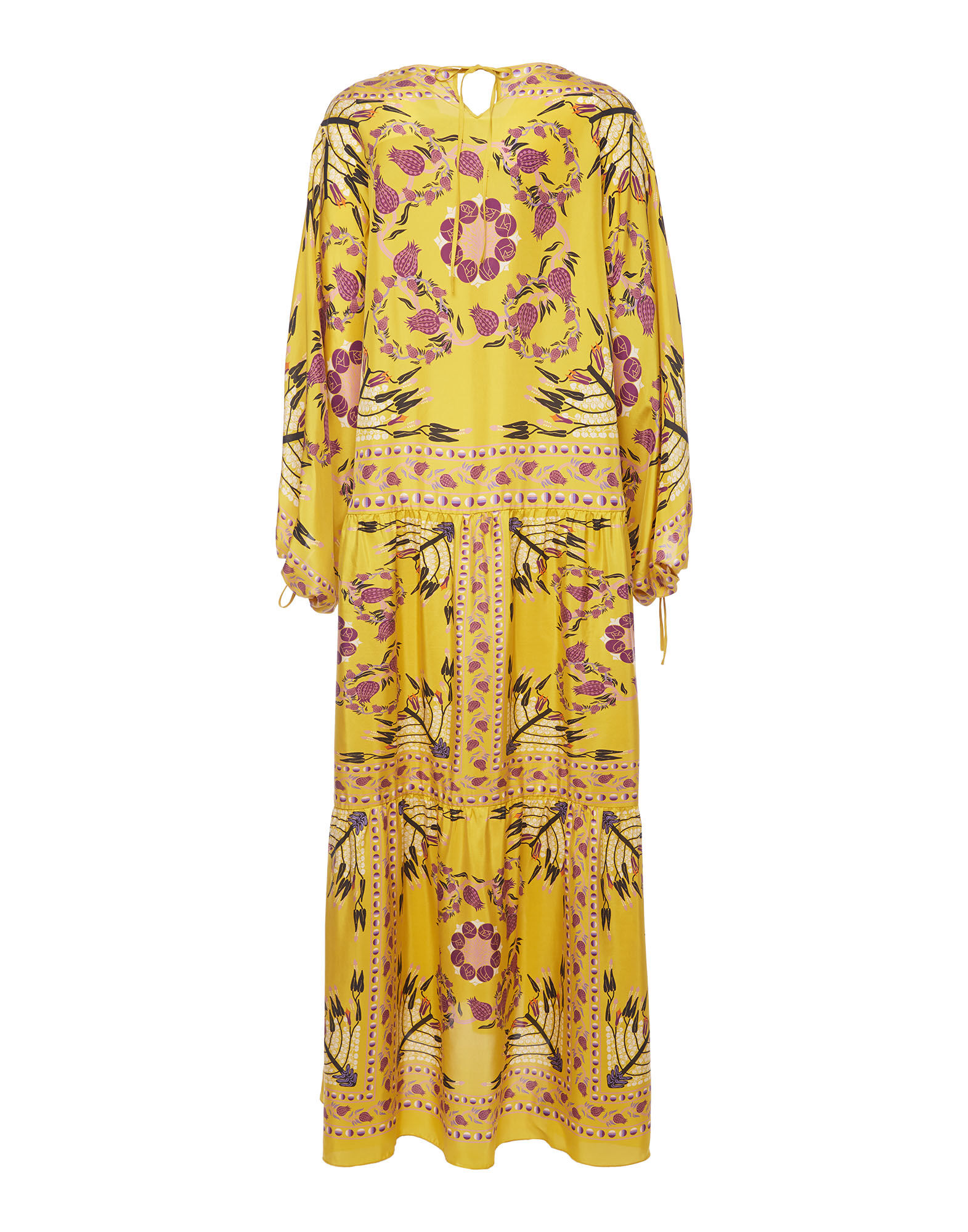 La DoubleJ Vesta Dress Melograno Giallo Plac&eacute;e DRE0302SIL009MEL0007