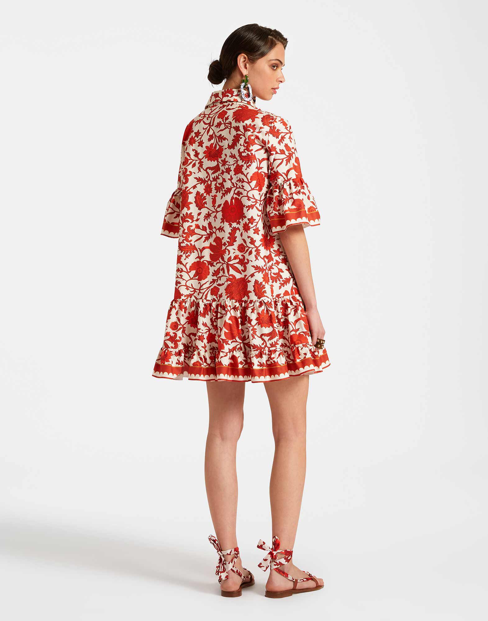 La DoubleJ Choux Dress Dragonflower Red DRE0193COT039DRE01RE01