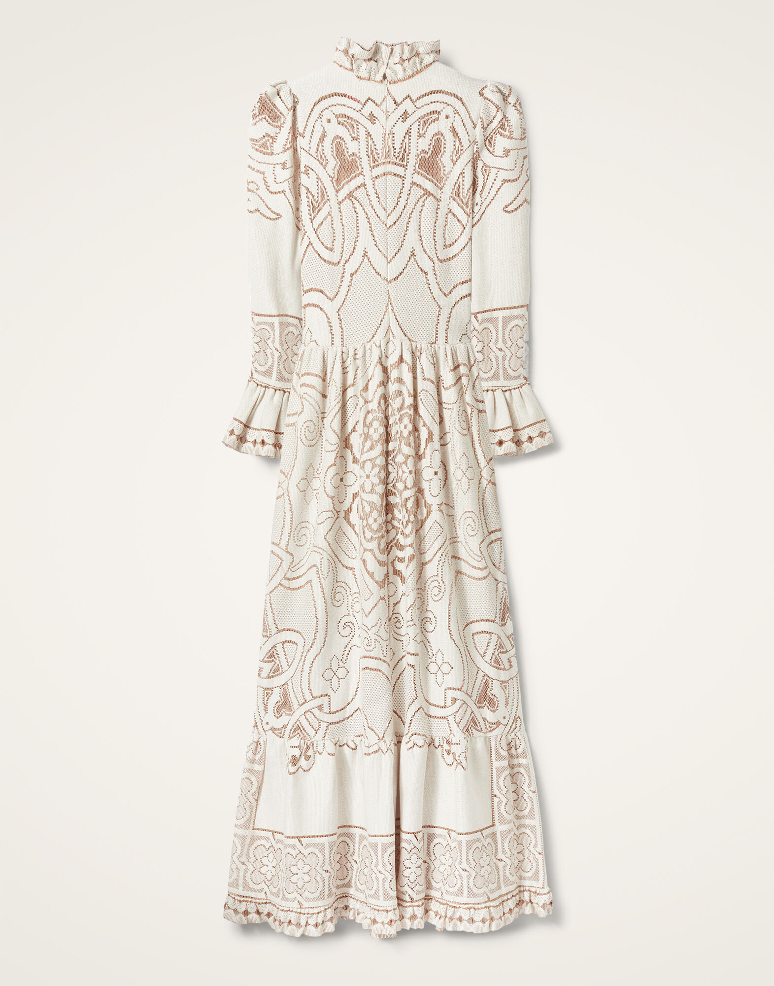 La DoubleJ Lacey Visconti Dress Solid White Smoke DRE0633EMB006SOLIDWH02