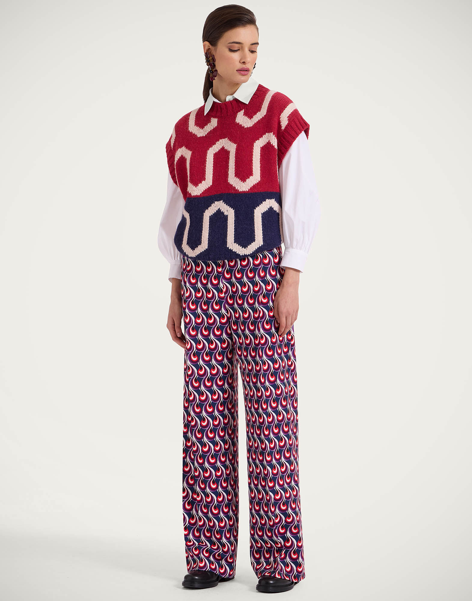 La DoubleJ Loose Pants Melty Blue TRO0135JER034MLT01BU03