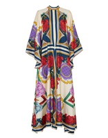 La DoubleJ Magnifico Dress &#40;Placed&#41; Taormina Plac&eacute;e Rust DRE0232SIL006LRT01OR04