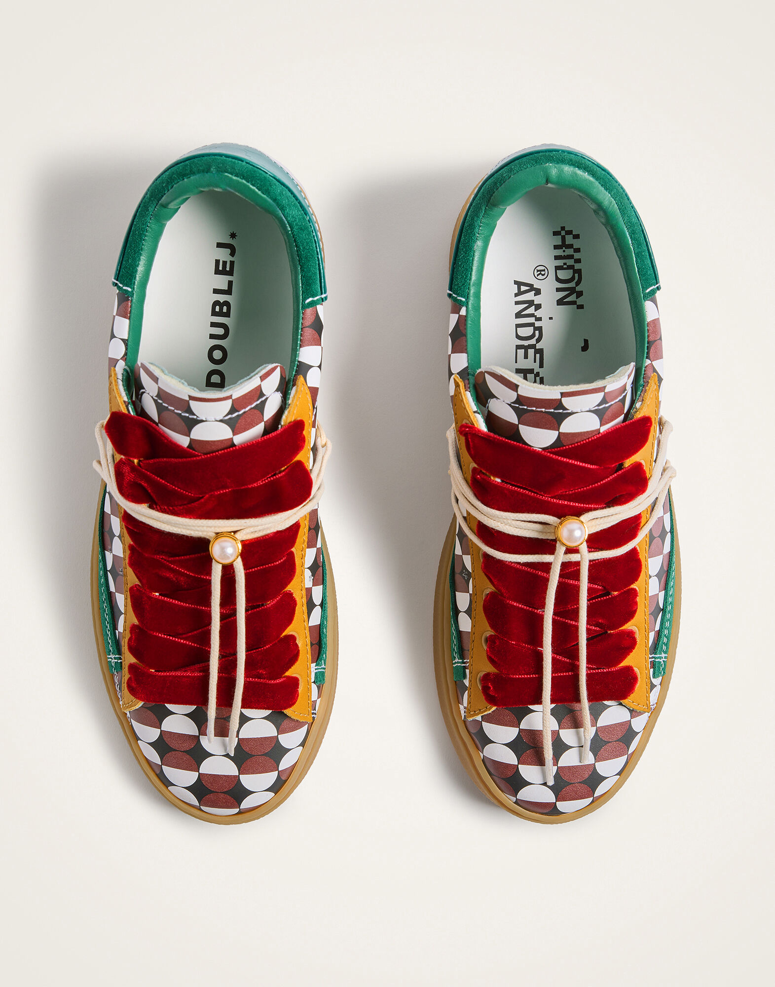 La DoubleJ All Time Low Top Sfere Burgundy SHO0112LEA017SFE01RE07