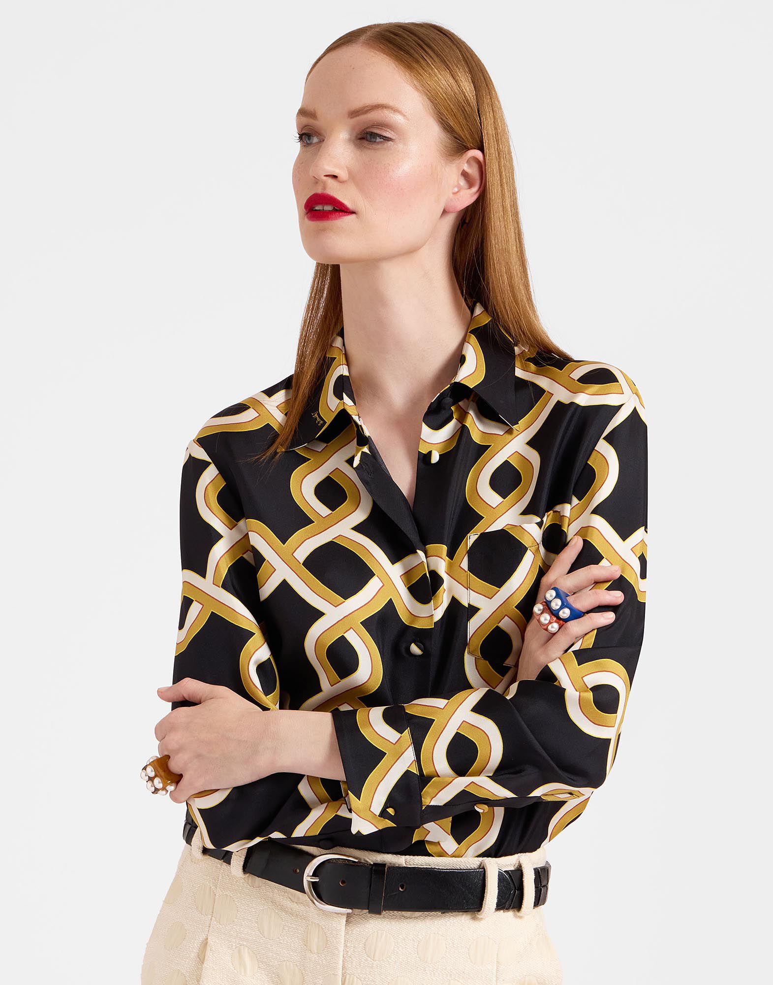 La DoubleJ Boy Shirt Tackle Black SHI0001SIL001TAC01BL01