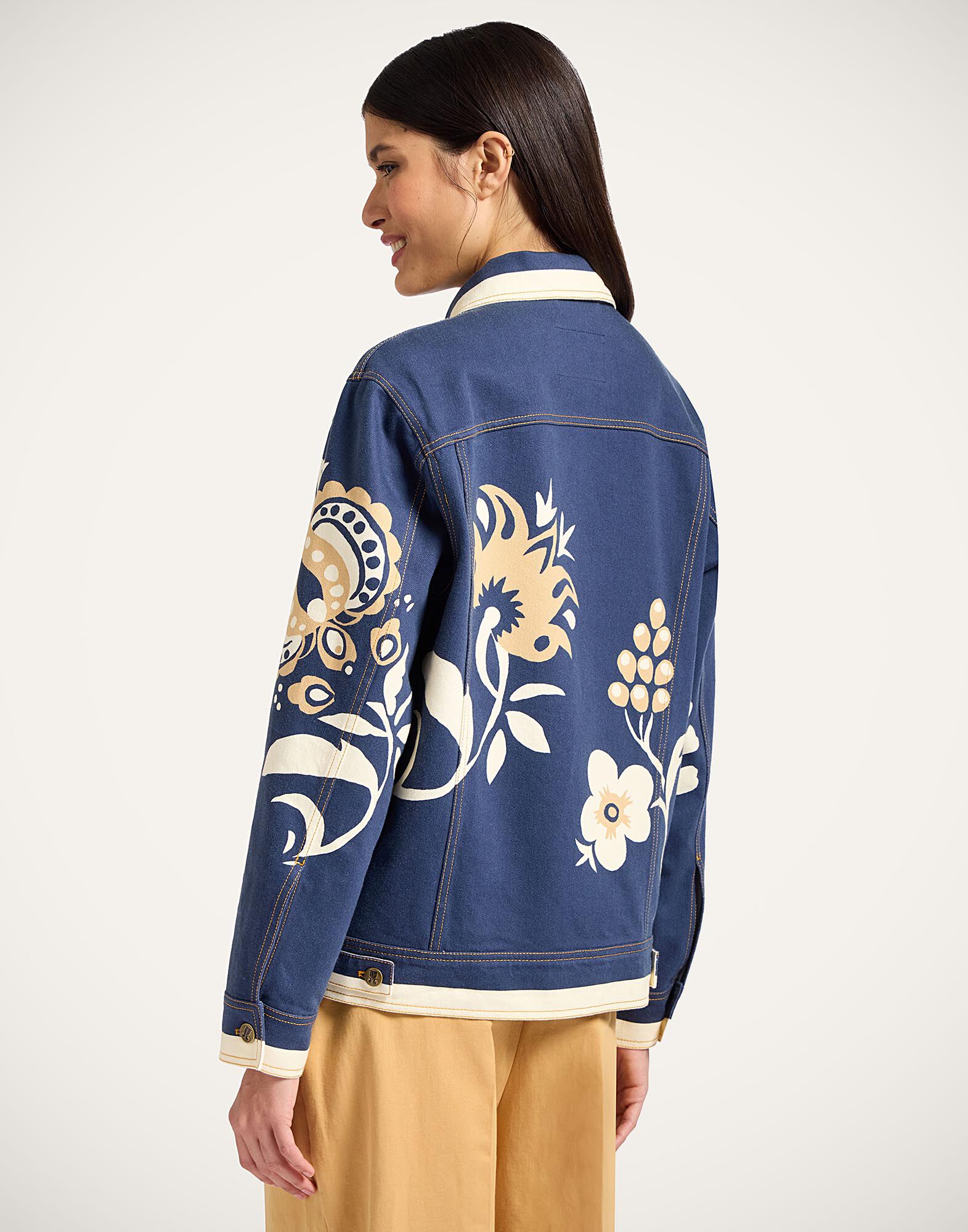 La DoubleJ JJ Jean Jacket Selva Plac&eacute;e Blue JAC0070DEN001SEL07BU03