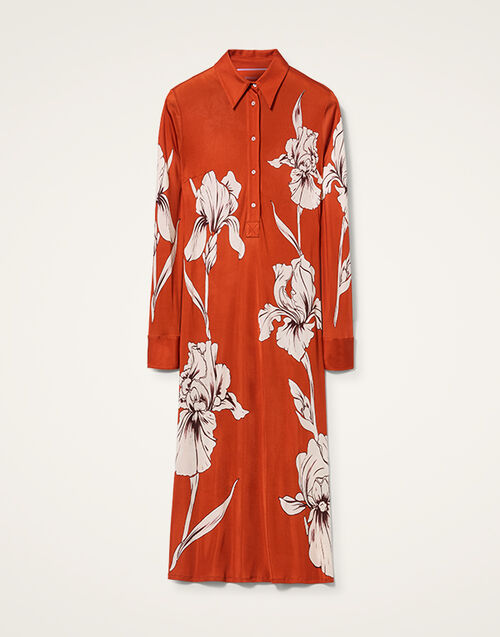 La DoubleJ Perry Street Dress Iris Plac&eacute;e Dark Orange DRE0807JER053IRS07OR03