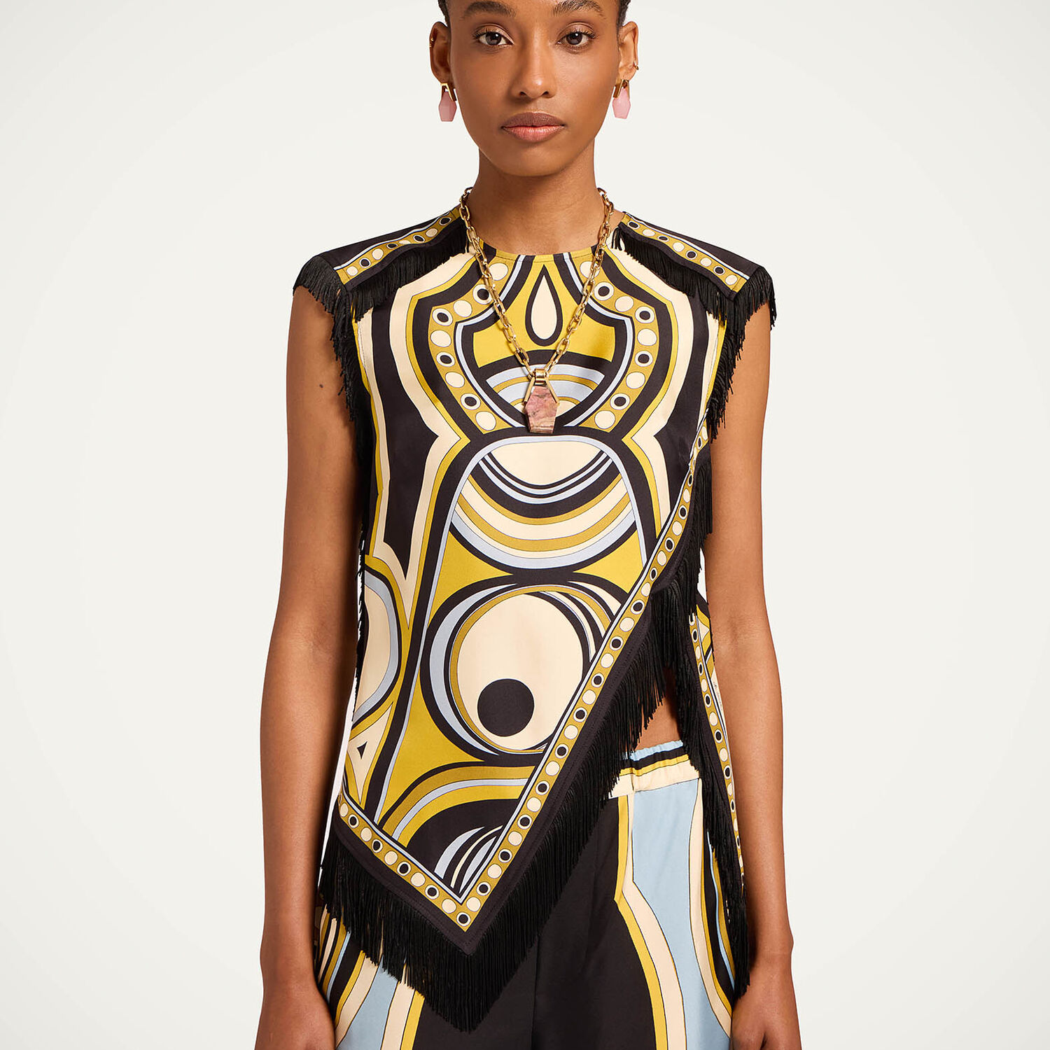 La Double J Scarf Top