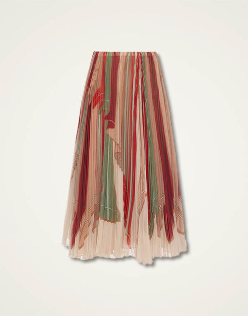 La DoubleJ Supremes Skirt Twist Plac&eacute;e Multicolor SKI0074CHF004TWI01MU01