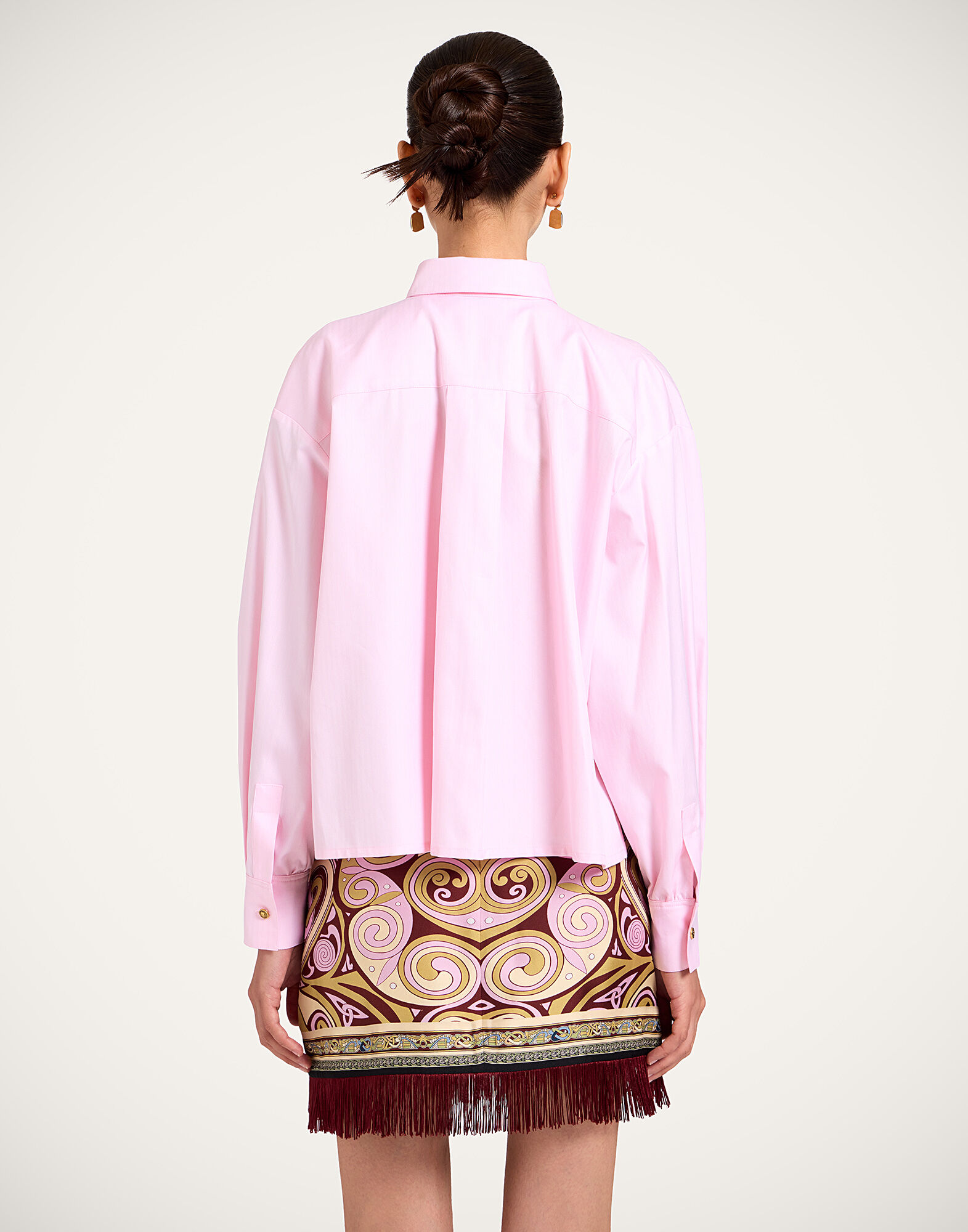 La DoubleJ La Scala Shirt Solid Pink SHI0183COT100SOLIDPI01