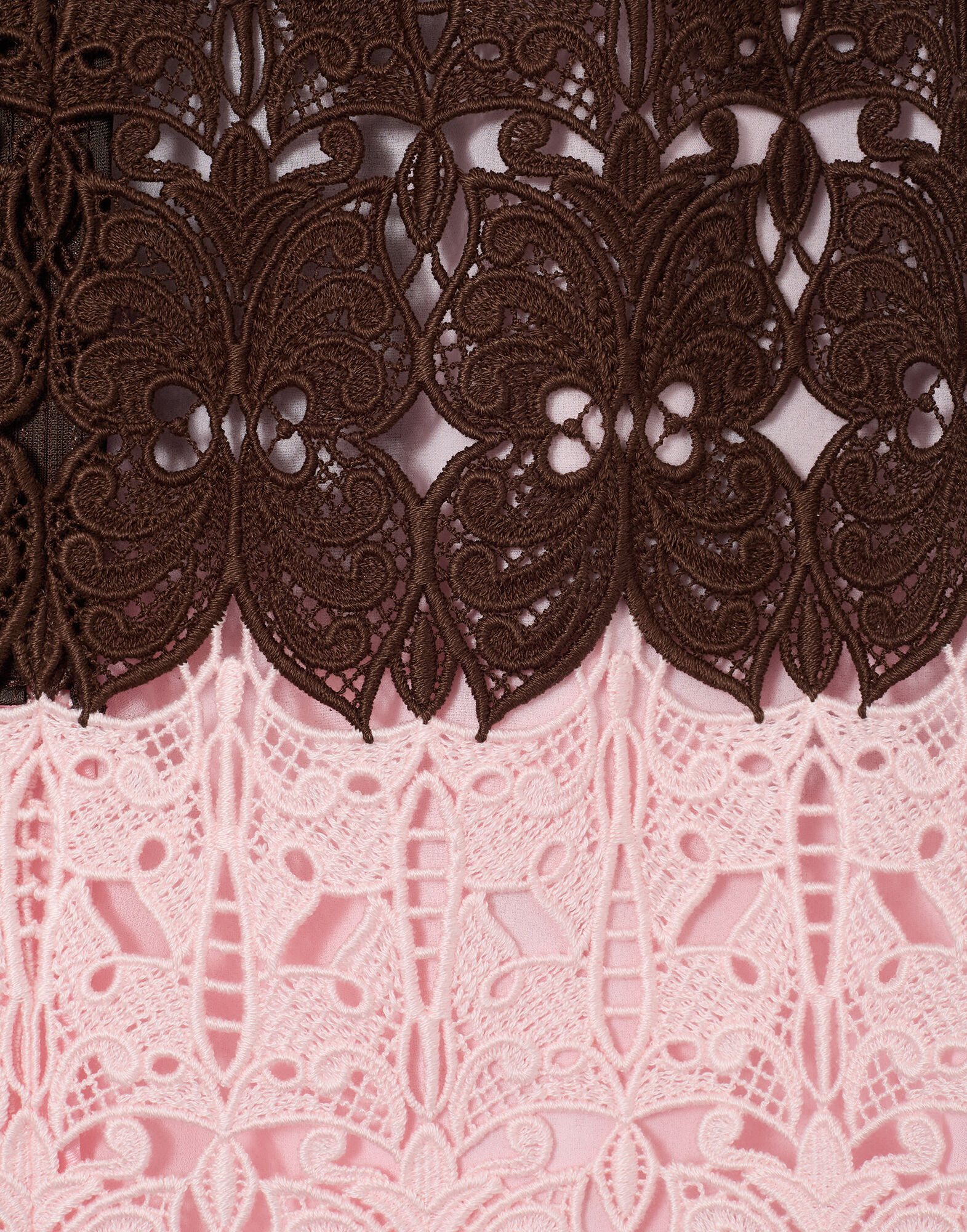 La DoubleJ Lacey Mini Baia Skirt Color Block Chocolate & Pink SKI0209LAC014BIC01BR07
