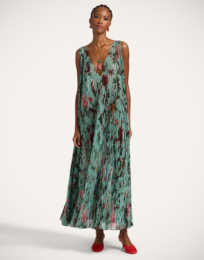 la double j dresses La Doublej Printed Silk Maxi Dress