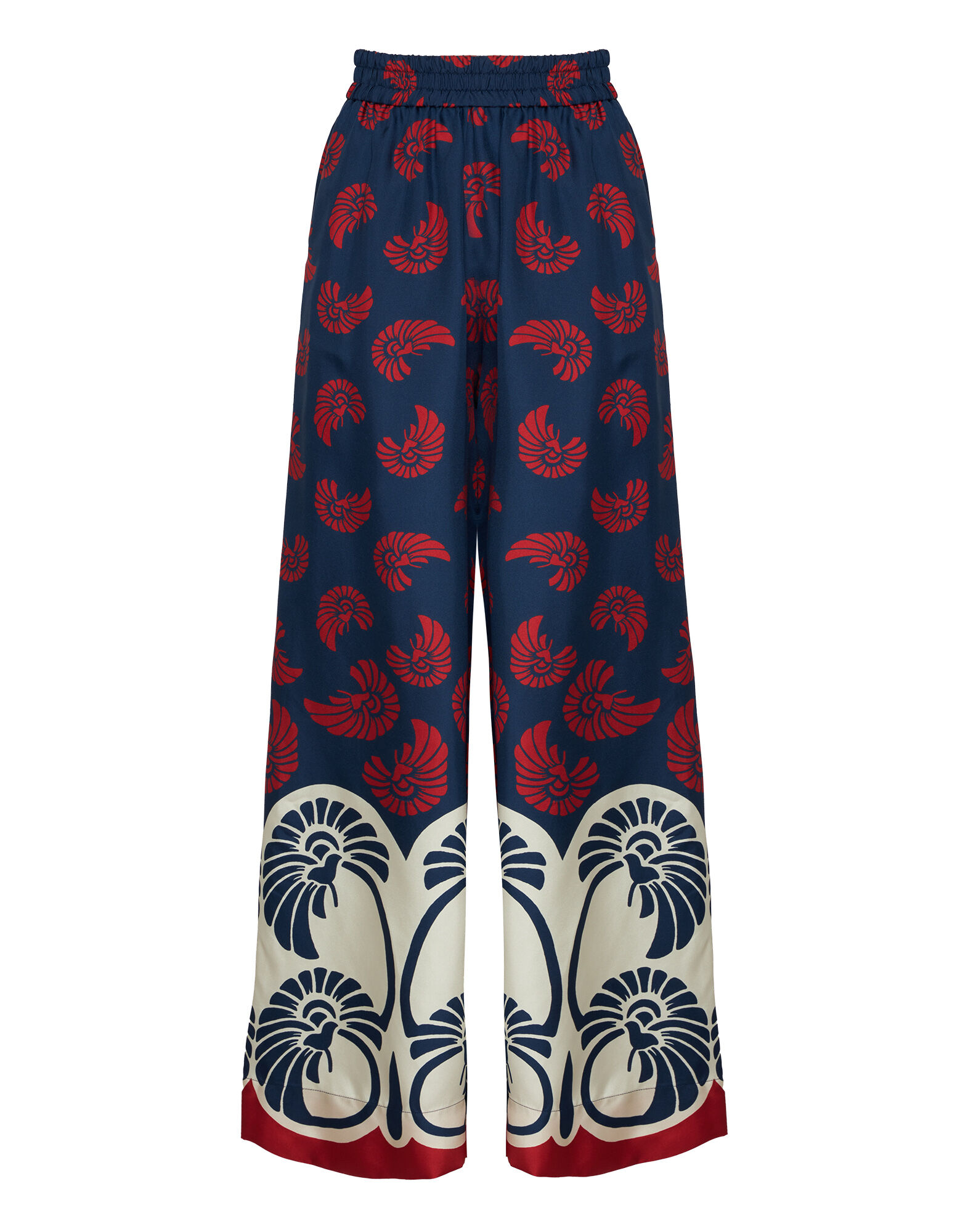 La DoubleJ Palazzo Pants Palmetto Plac&eacute;e TRO0003SIL001PIG01BU06