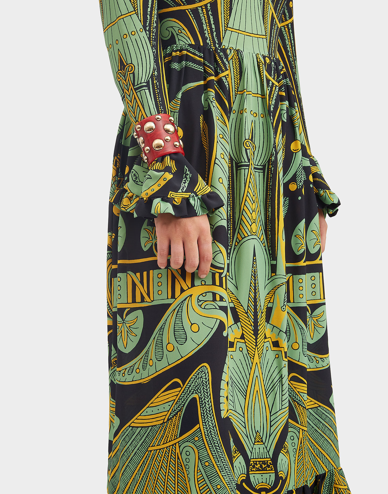 La DoubleJ Nefertiti Bangle Red BAC0004ACR001SOLIDRE01