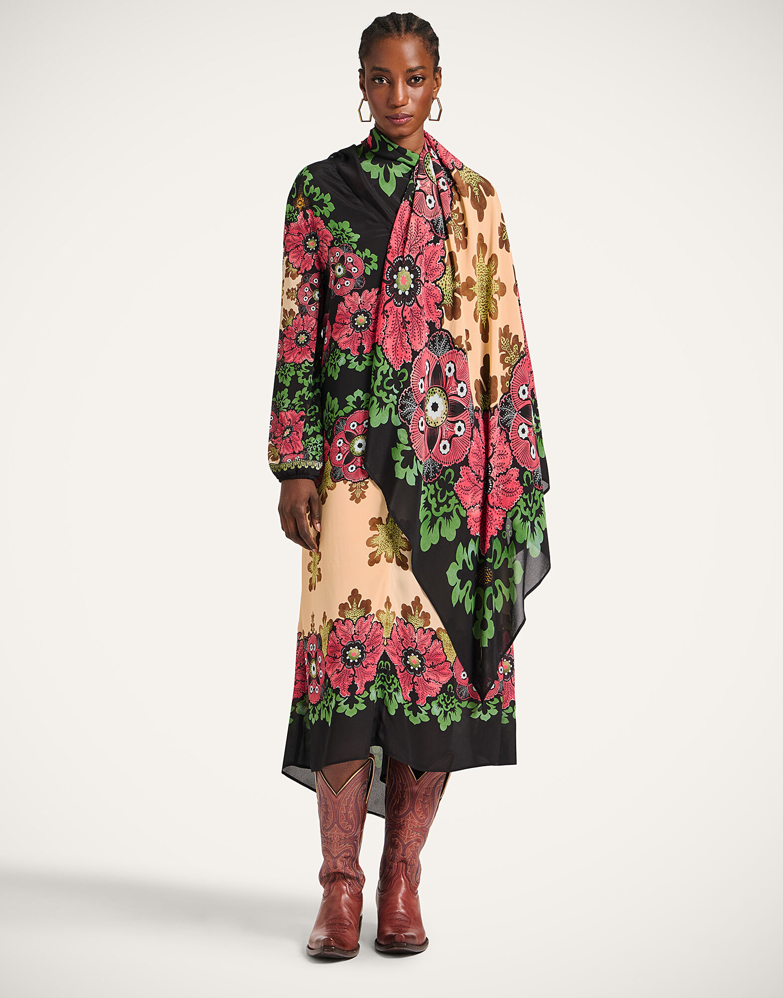 La DoubleJ Karis Dress Bounty Plac&eacute;e Red DRE0958VIS019BOU01RE01