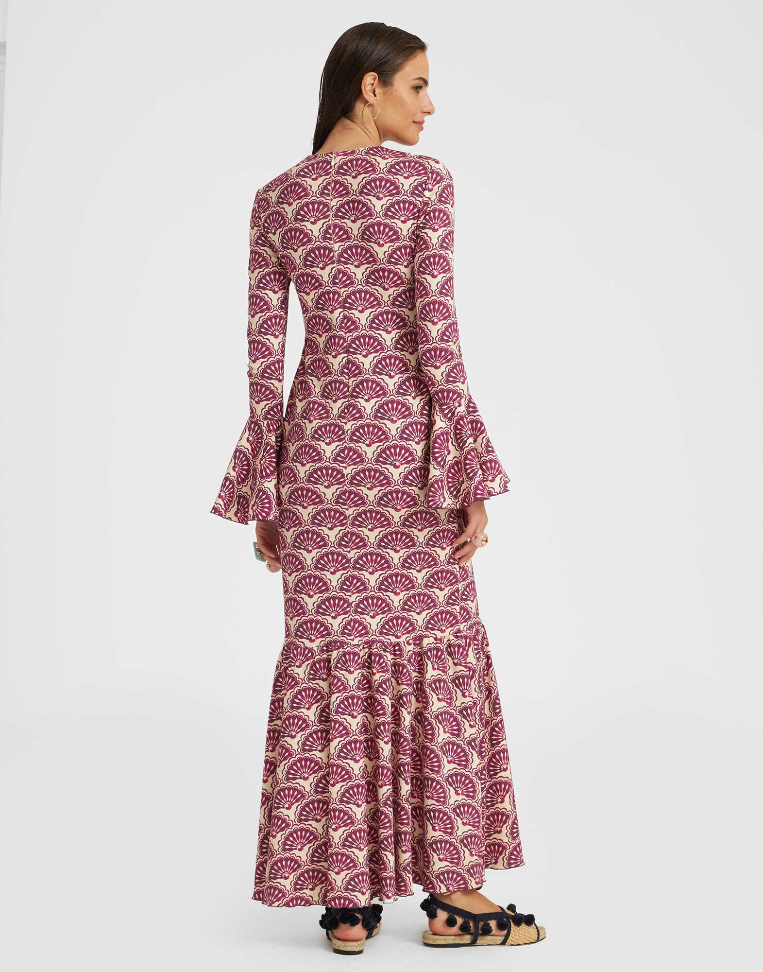 La DoubleJ Alba Dress Fans Purple DRE0670JER043FAN01PU01